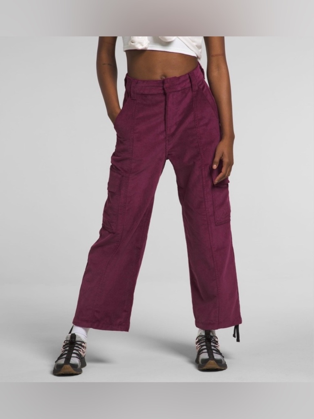 North Face Utility Corduroy Pants in Bright Plum. Sz 12.